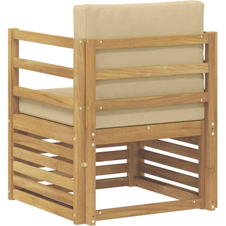 vidaXL Outdoor-Sofagarnitur Polyester Weiß 3439080 – Bild 5