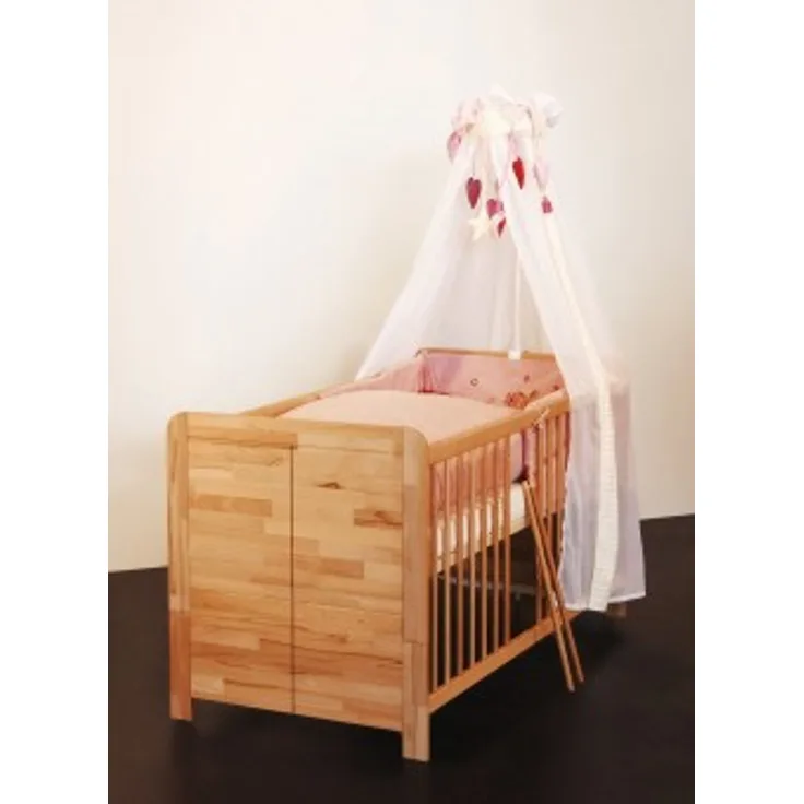 Babybett 70x140 cm, in kernbuche massiv, geölt