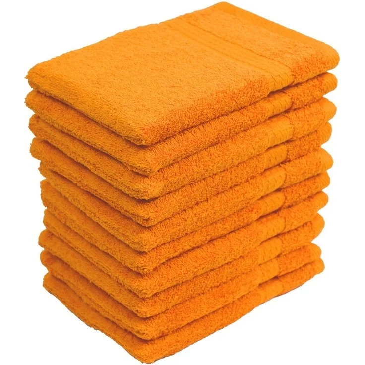 10er Set Waschhandschuhe Waschlappen Terra 16x21 cm | 100% Baumwolle Frottier | Oeko-TEX® Standard 100 | Premium Qualität 500 g/m² – Bild 2