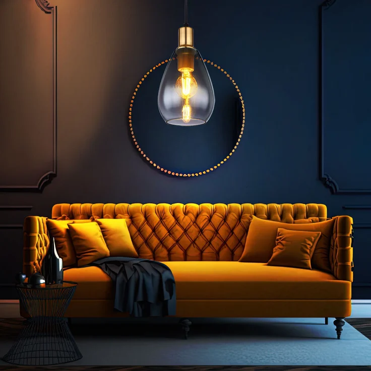 2x Pendelleuchte, Metall schwarz, Glas rauch, H 120 cm – Bild 4