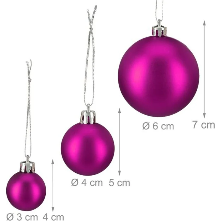 Relaxdays Weihnachtskugeln 100er Set – Bild 4