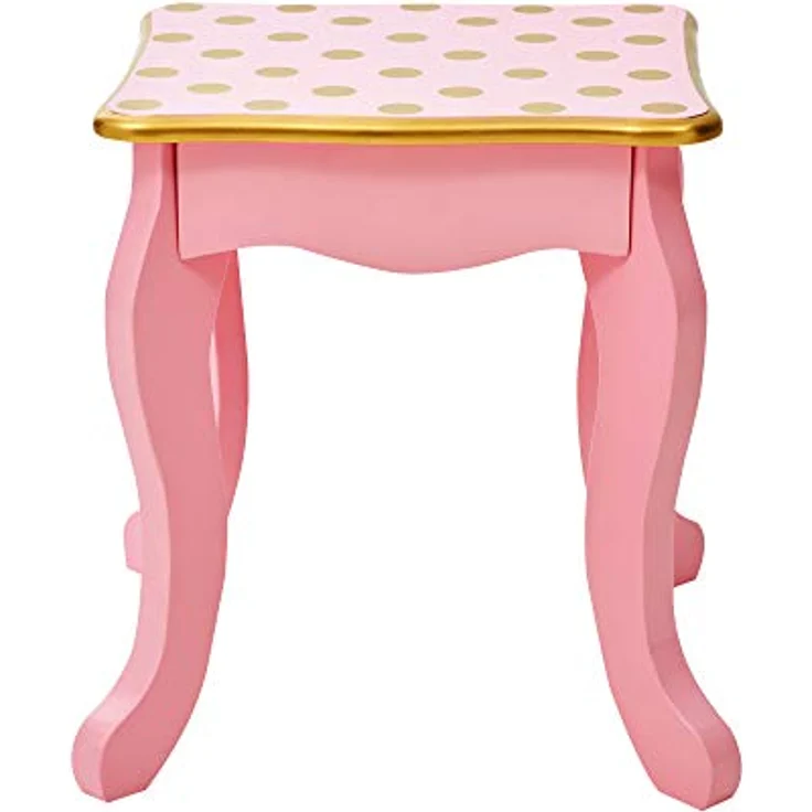 Teamson Kids Kinder Schminktisch mit Spiegel und Hocker Frisiertisch TD-11670L – Bild 10