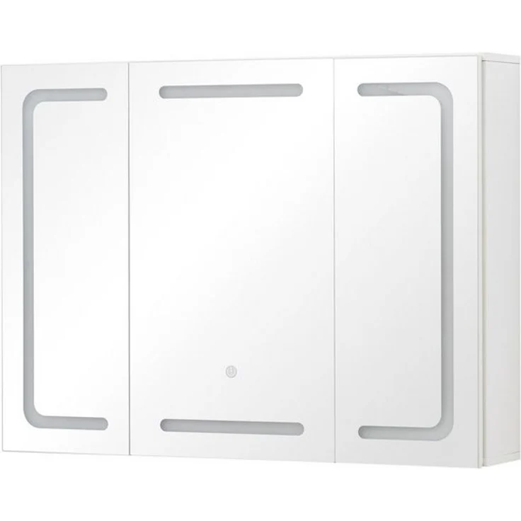 Thanaddo Badezimmerspiegelschrank Badezimmerspiegelschrank mit LED-Dreifarblicht – verstellbar, 3 Türen – Bild 4