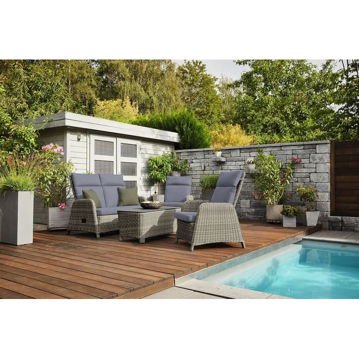 elGiga | MWH Verando Lounge-Set - 4-teiliges Gartenmöbel-Set – Bild 5