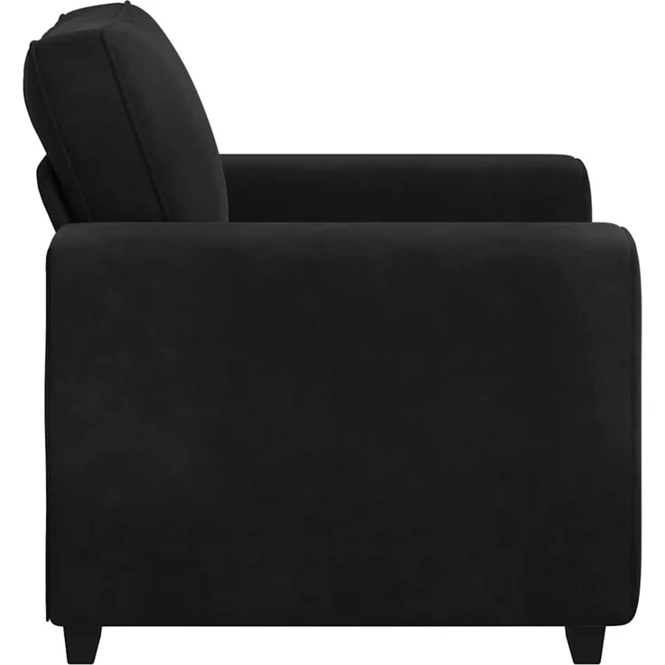 vidaXL Sessel Schwarz 100x77x82 cm Samt 4105252 – Bild 5