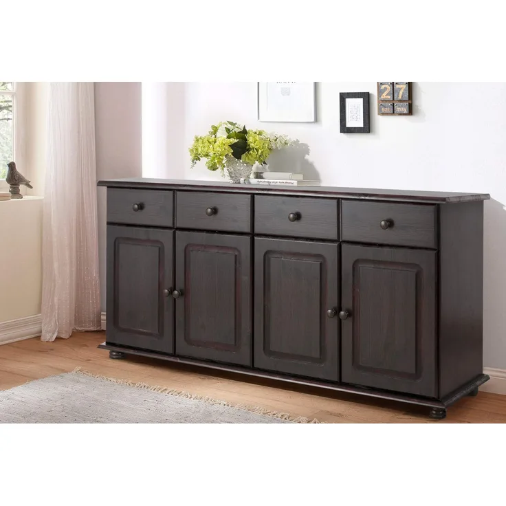 Mette | Sideboard mit 4 Türen und 2 Schubladen in Kiefer Havanna