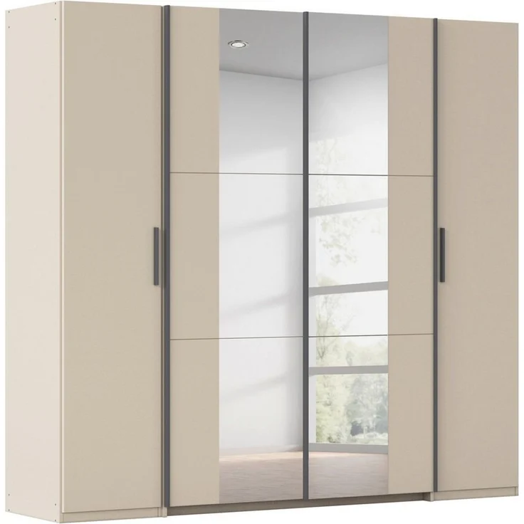 rauch Schwebetürenschrank Kleiderschrank Drehtürenschrank Schrank Garderobe KRONACH TOPSELLER (in 3 Ausstattungen BASIC/CLASSIC/PREMIUM, Breiten 225/268/311/354 cm) Kombischrank optional mit 1 oder 2 Spiegel viele Böden MADE IN GERMANY – Bild 5