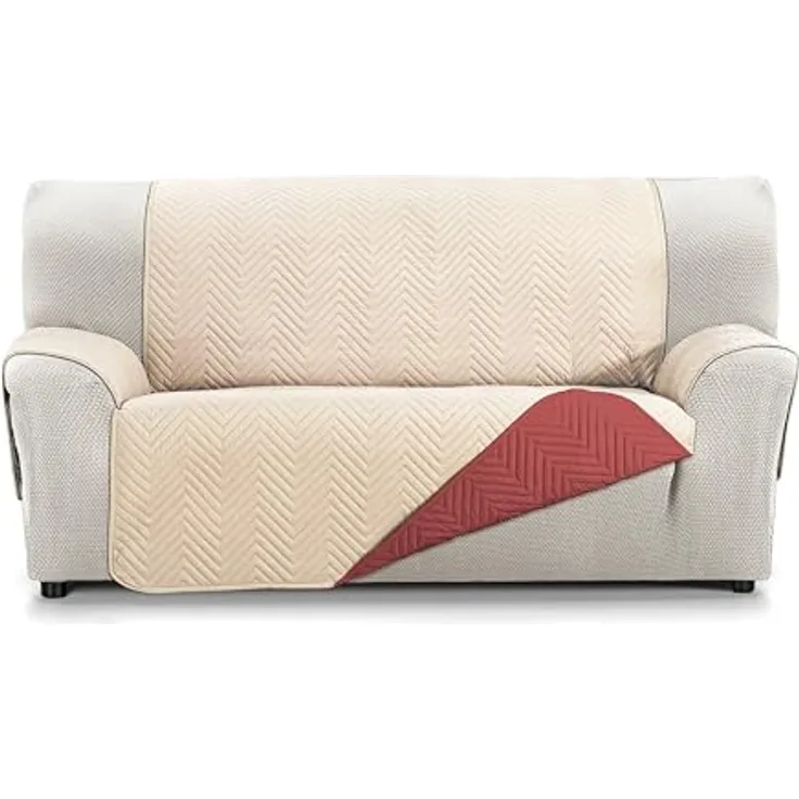 Martina Home Milano 4-Sitzer-Sofabezug – Beige/Rot