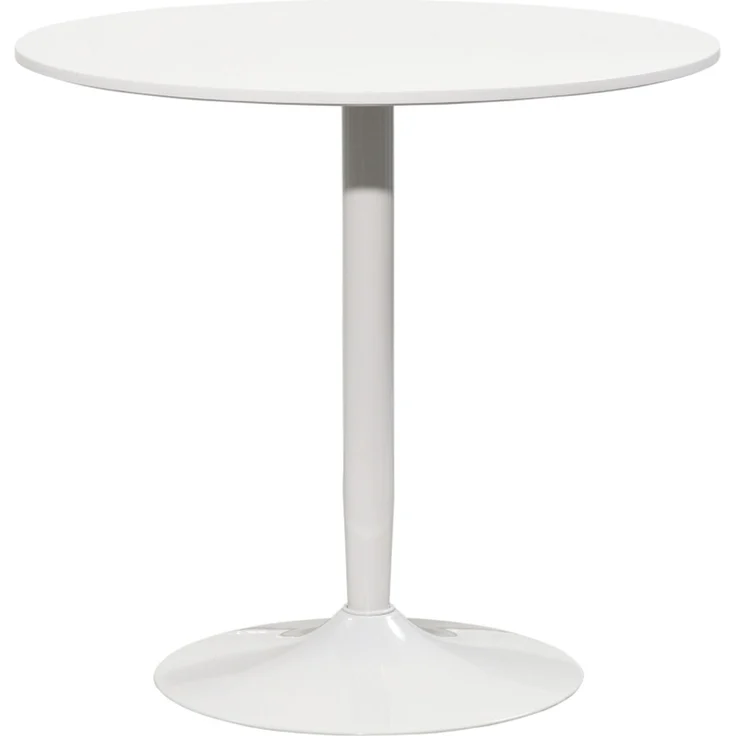 Esstisch Ø80 x 75 cm – runder Küchentisch aus MDF mit pulverbeschichtetem Stahlfuß – Bild 6