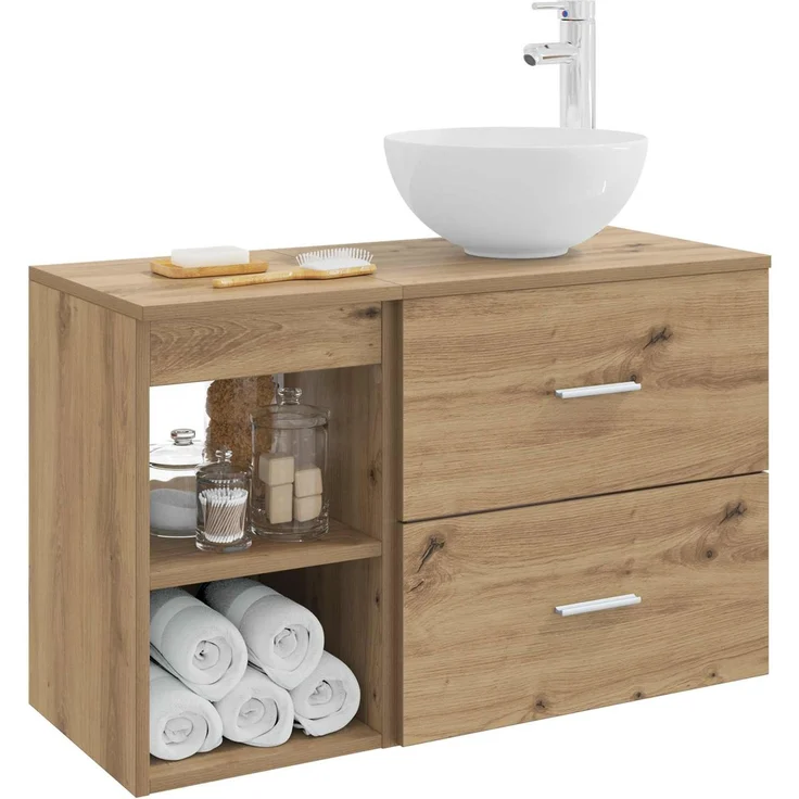 vidaXL Badezimmerschrank-Set 2 stk. Artisan-Eiche 79,5 x 35 x 80 cm 3403871 – Bild 3