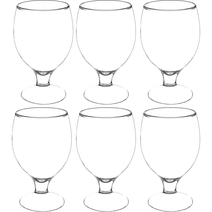 KADAX Biergläser Becher hoch 370ml 6 Stk – Bild 3