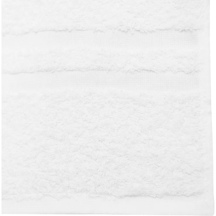 ZOLLNER 6er Set Handtücher, 50x70 cm, weiß, 100% Baumwolle – Bild 2