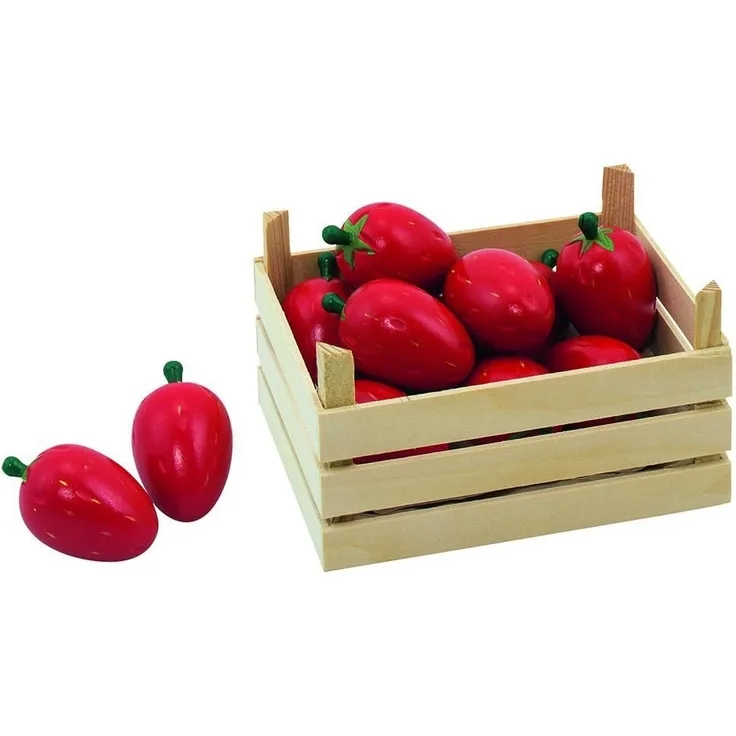 Goki 51668 - Kaufläden und Zubehör - Erdbeeren, Obstkiste