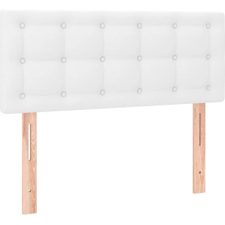 vidaXL LED Kopfteil Weiß 90x5x78/88 cm Kunstleder 3121691