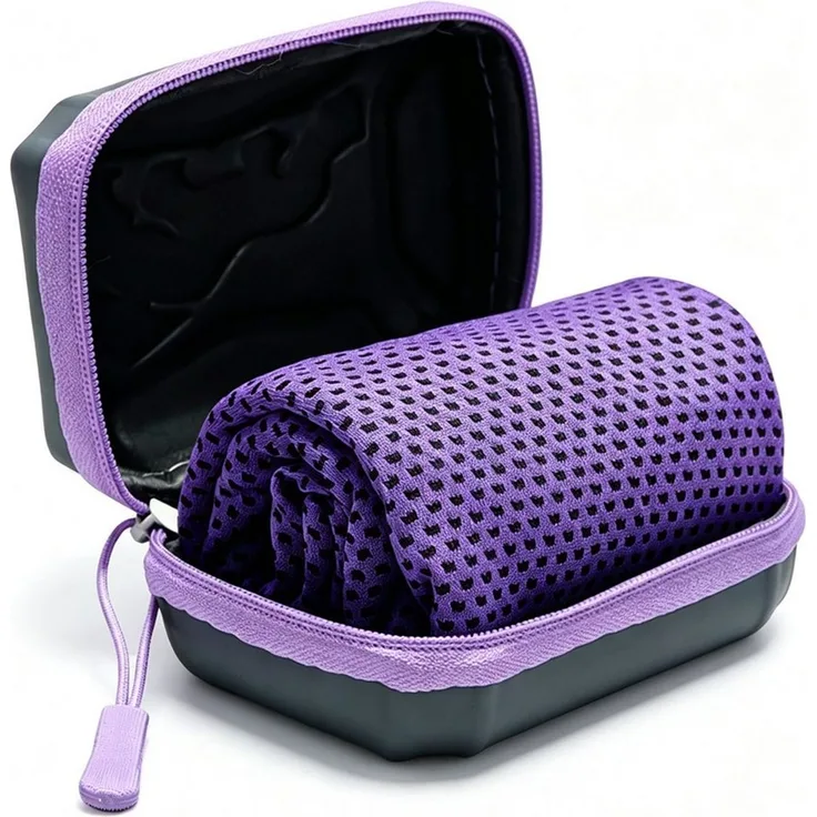 Diwzbyn Sporthandtuch Kühltuch Mit Aufbewahrungsbox,Kühlendes Handtuch, Kühltücher Für Den Nacken,Cooling Towel,Schnelltrocknende Kühlhandtuch