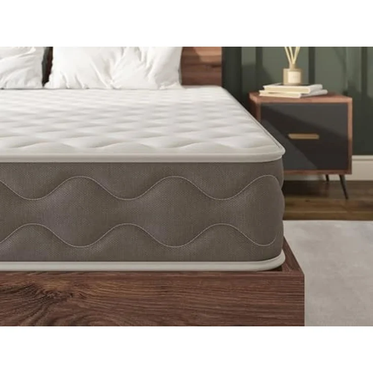 Talamo Italia - Amaltea-Doppelmatratze, Memory Foam-Matratze, ergonomische Matratze, milbenhemmende und hypoallergene Matratze, 100% Made in Italy, 160 x 190 x 21 cm – Bild 5