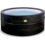 EXIT Leather Premium Whirlpool, für 4 Personen, Schwarz, ø 184 cm
