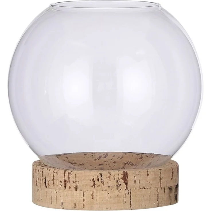 Mica Vase Jillian transparent transparent, 19 x 18 cm – Bild 2