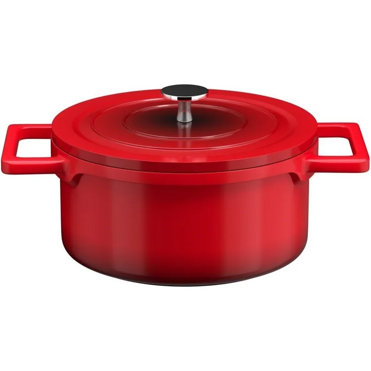 HOMELUX Bratentopf 12/20/24/28 cm Topf Induktions Kochtöpfe mit Deckel, Aluminium, für alle Herdarten