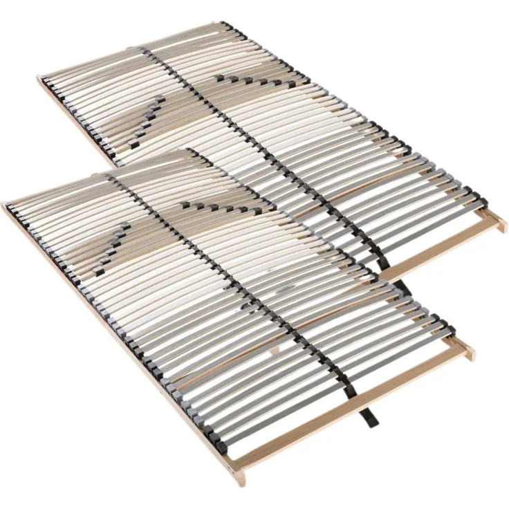 Lattenrost 160x200, Ergonomischer 7 Zonen Lattenrost aus Buchenholz, 42 Latten, Hergestellt in Deutschland, Lattenrost Selbstmontage, Traglast 150kg