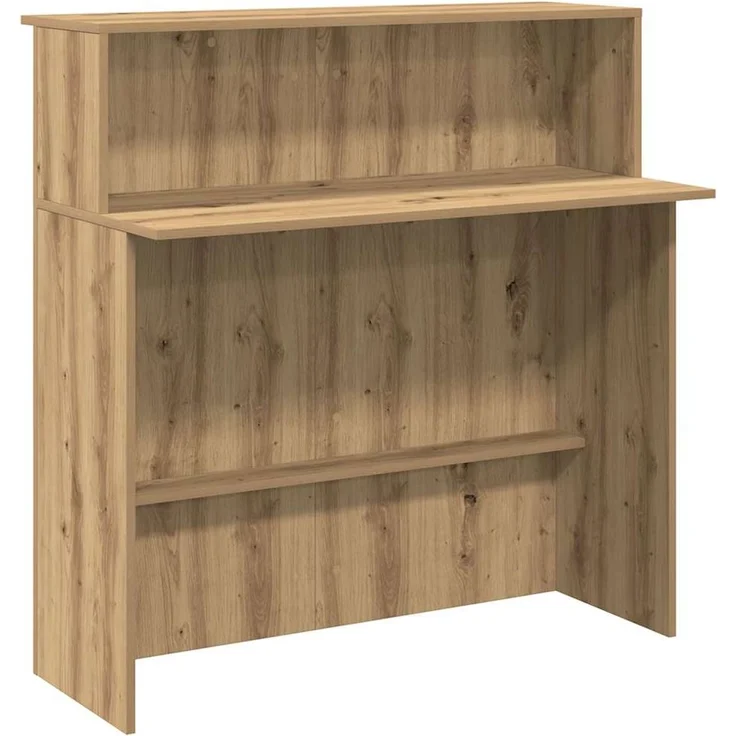 vidaXL Empfangstheke Artisan-Eiche 100x50x103,5 cm Holzwerkstoff 859032 – Bild 1
