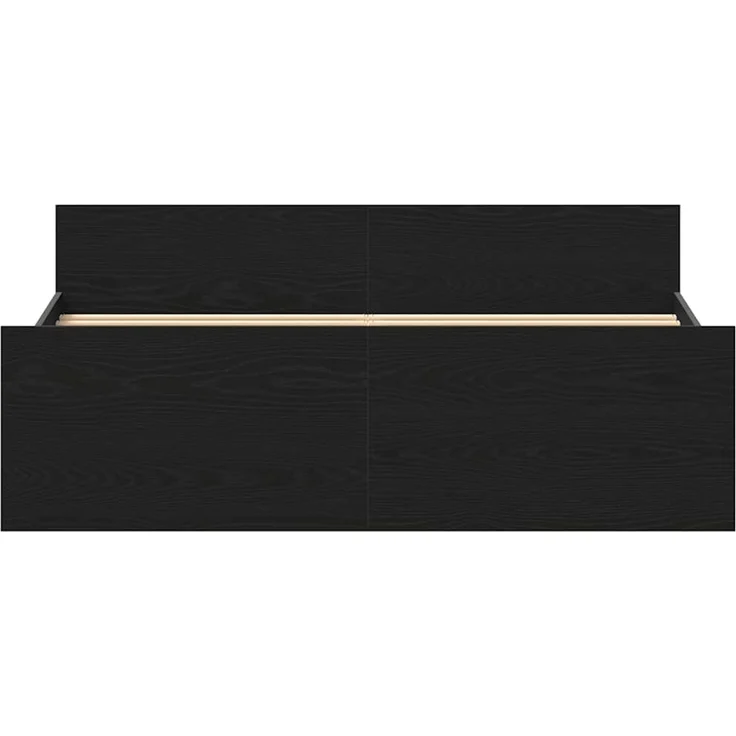 vidaXL Bettgestell ohne Matratze Schwarz Eichen-Optik 135x190 cm 3329325 – Bild 6