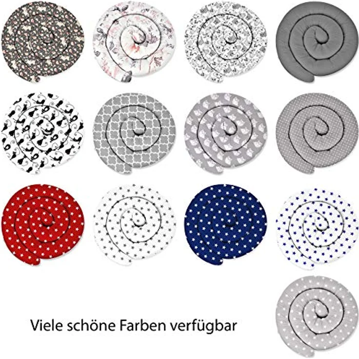 ekm trade XXXL 400 cm Bettschlange für Allergiker Bettkissen Stillkissen Bettrolle Zierkissen Bettumrandung Schlange Handmade 100% Boucle (81 - Bouclé Ecru, 400 cm) – Bild 8