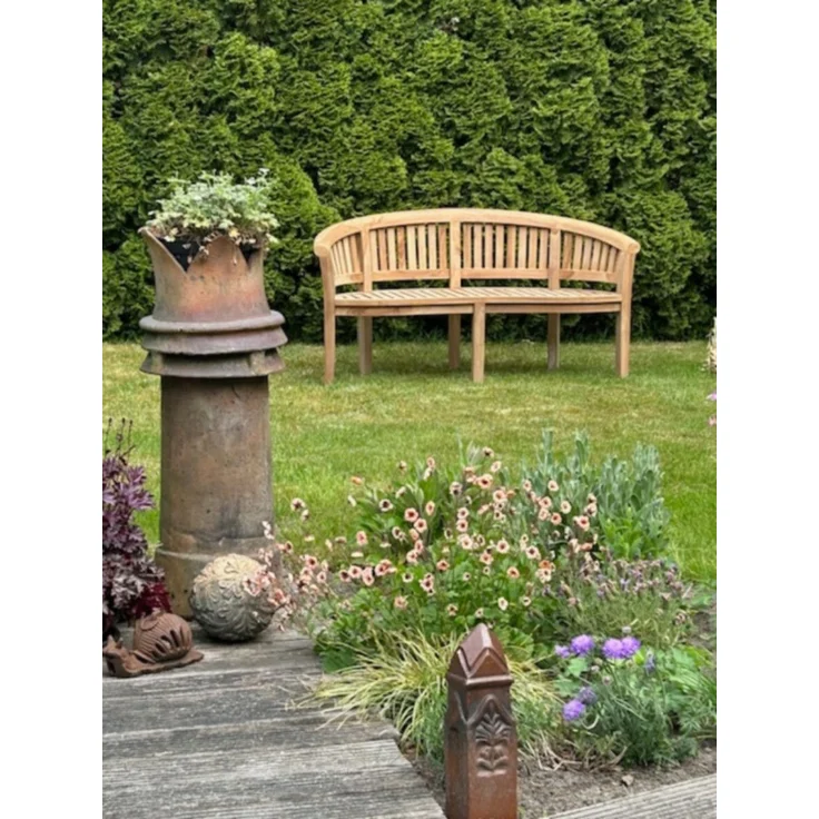 Teakholz Gartenbank ENGGANO – Bild 4
