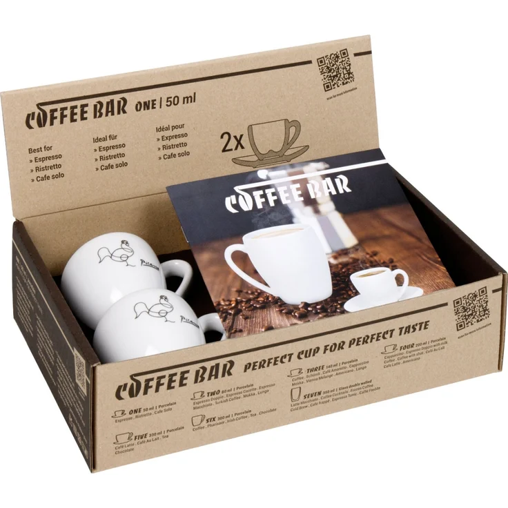 KÖNITZ 2er Set Coffee Bar ONE Picasso Espressotasse mit Untertasse 50 ml im Geschenkkarton – Bild 4