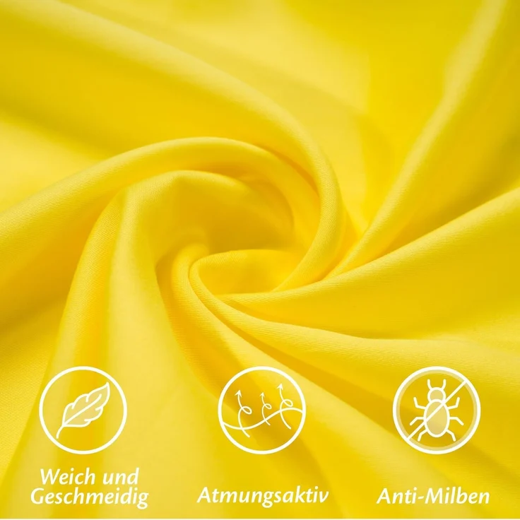 Kissenbezug 40x60 Mikrofaser Premium 2er Set Kissenhülle Deko für Kissen Bett/Sofa Stoff Superweicher Resistent Hypoallergen Anti-Milben Atmungsaktiv Kopfkissenbezug mit Verdecktem Zip Voll Waschbar – Bild 5