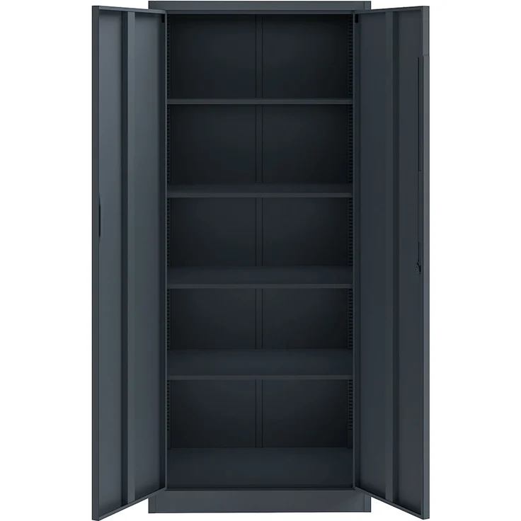 STEELSØN 'Regulus' Aktenschrank, Metall, anthrazit, 175x40x80 cm, abschließbar, Metallschrank mit 5 Fächern, geeignet als Werkzeugschrank – Bild 14
