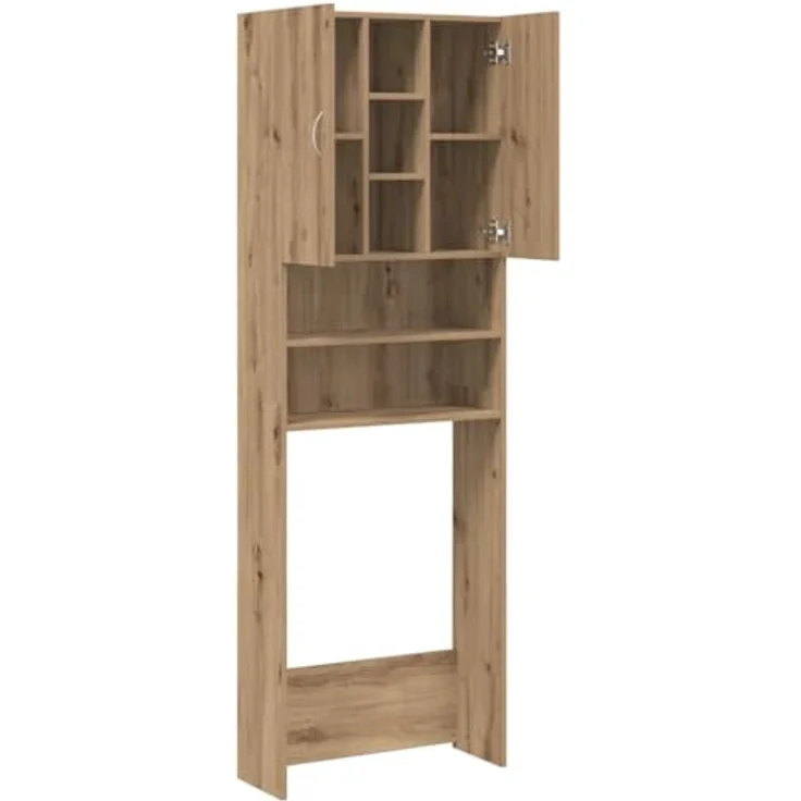 vidaXL Waschmaschinenschrank Artisan-Eiche 64x25,5x190 cm 856650 – Bild 8