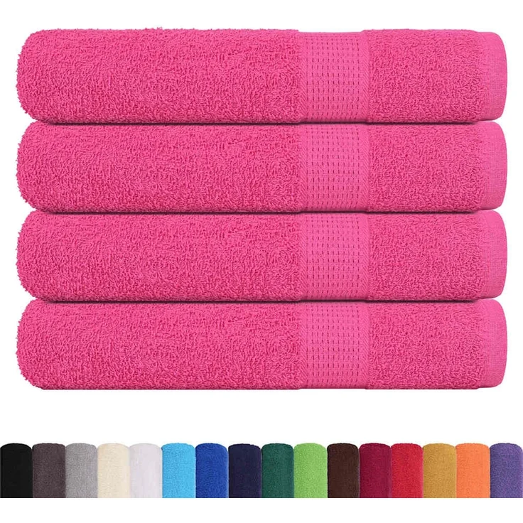 vidaXL Saunatücher FROGN 4 Stk. Rosa 80x200 cm 360 g/m² 137056 – Bild 2