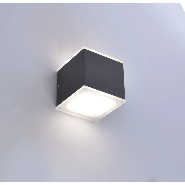 Q-AMIN Paul Neuhaus Wandleuchte, anthrazit 2xLED-Board 4,8W RGB, 3000K Aussenleuchte, IP4416271 – Bild 3
