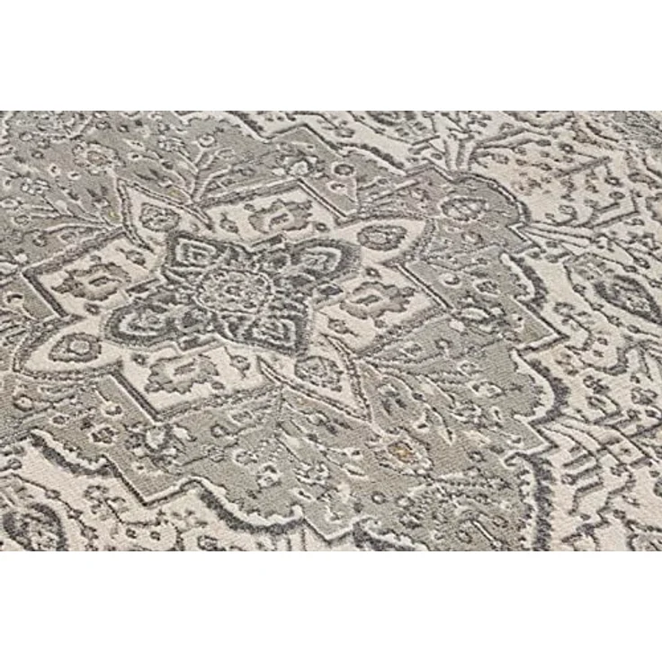 XXXL Flachwebeteppich Terrain, Grau, rechteckig 120x170 cm, Oeko-Tex® Standard 100, für Fußbodenheizung geeignet, pflegeleicht, strapazierfähig – Bild 6