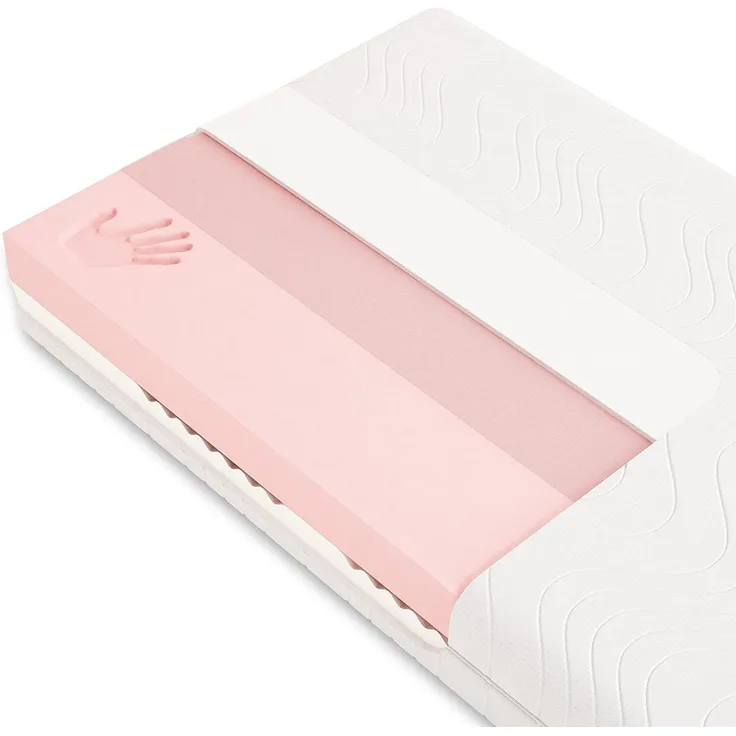 Visco-Matratze Visco Vivid®, Schlummerparadies, 19 cm hoch, 7 Zonen, 2D-Wellenschnitt, Viscoe + HR Kaltschaum, 10 Jahre Garantie