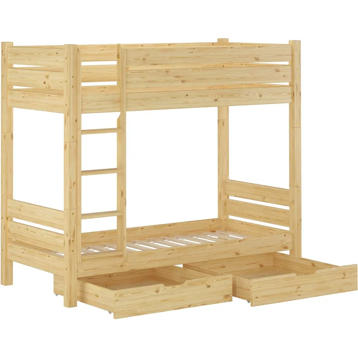 Etagenbett Kiefer natur 80x190 Stockbett Hochbett teilbar