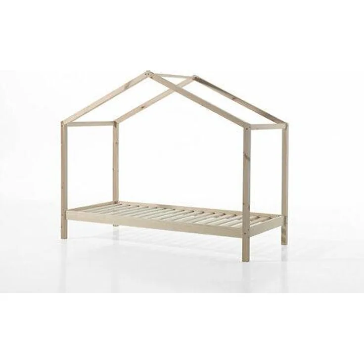 Vipack 'Dallas 3' Hausbett inkl. Textilhimmel, natur, 90x200 cm