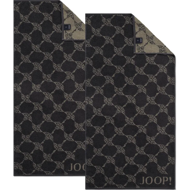 2 Stück Joop! Handtuch Cornflower 1721-73 Schiefer 50x100