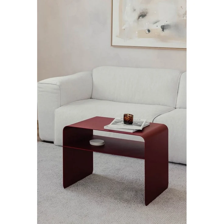 Metallbude Couchtisch COSMO, 2in1 - Design Couchtisch ohne Montage, rutschfest & kratzfest – Bild 2