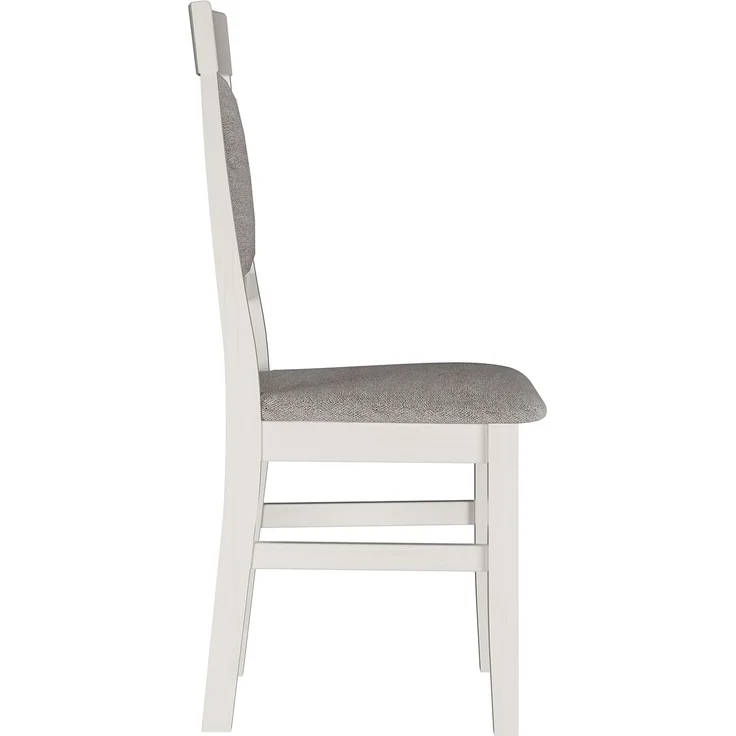 Gepolsterte kleine Essgruppe Tisch 2 Stühle Kiefer Massivholz weiß-grau 90.70-50 A W Set 25 – Bild 7