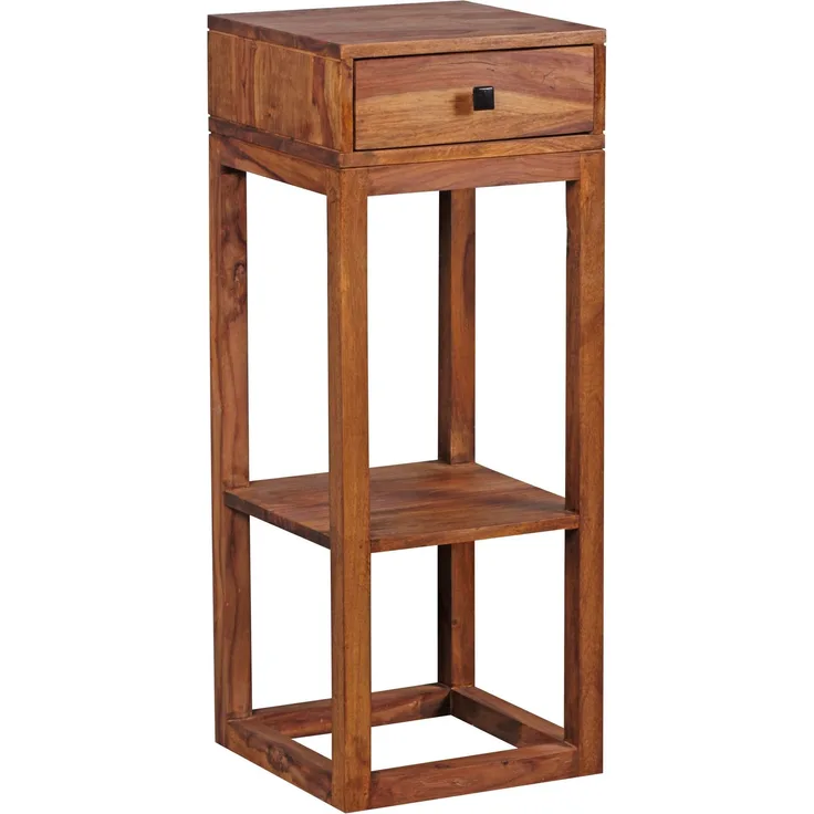 Wohnling 'PATAN' Beistelltisch, Holz Massiv Sheesam, 90 x 35 x 35 cm