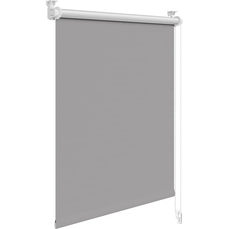 WOLTU Verdunkelungsrollo ohne Bohren, Thermo Verdunkelungsrollo mit Kette, Sichtschutz, für Türen und Fenster, Grau，B70 x H150 cm