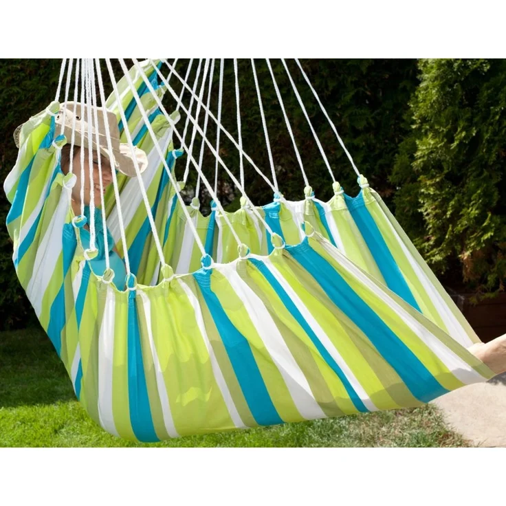 MacaMex Hängestuhl Cayo Grande Beach, wetterfest, grün, 110x175 cm – Bild 5