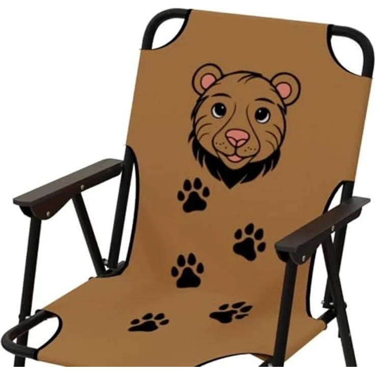 Kinder Campingstuhl Klappstuhl Gartenstuhl Campingstuhl Outdoor Löwe – Bild 6