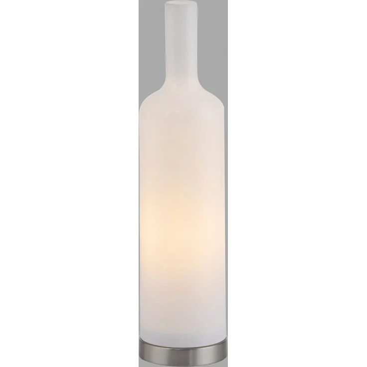 JUST LIGHT 14006-16 BOTTLE Tischleuchte weiss Opalglas – Bild 3