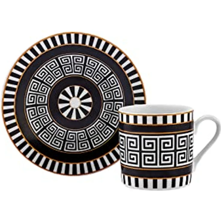 Karaca Kaffeeservice Karaca Helenistik für 6 Personen Kaffeetasse, 80 ml, Porzellan – Bild 9