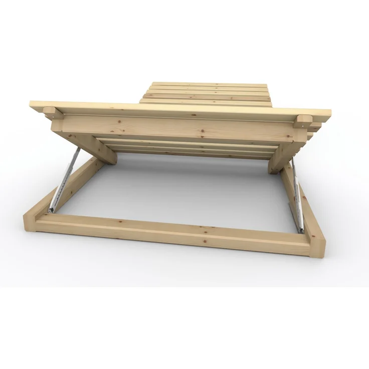 Ergonomischer Holzrahmen Kopf- und Fußteil verstellbar ''Ergo-Eva'' 70 200 Zirbe – Bild 5
