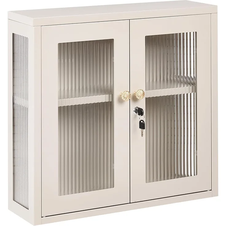 Wandschrank HARLYN 60 cm Metall Beige