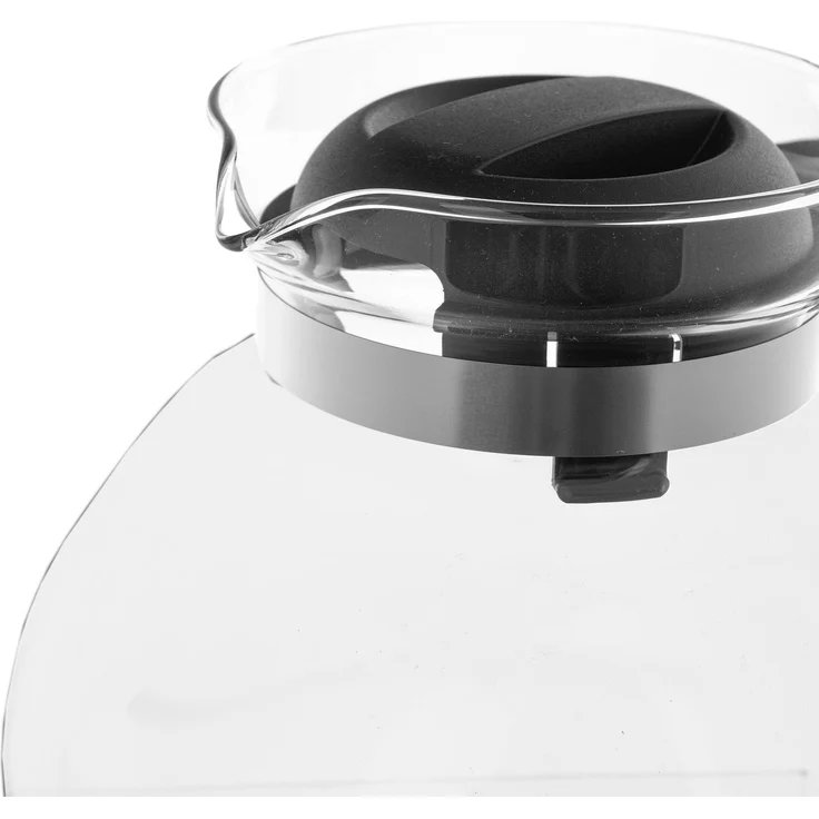 KADAX Hitzebeständige Teekanne mit Deckel, Glas, schwarz, 1,7L – Bild 6